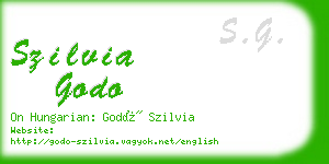 szilvia godo business card